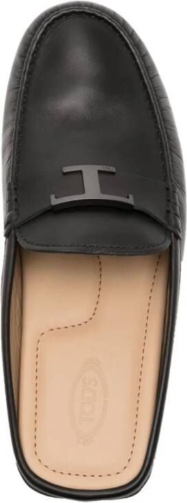 Tod's T Timeless Gommino Bubble leather mules Black