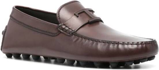 Tod's T Timeless Gommino Bubble loafers Brown