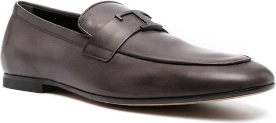 Tod's T Timeless leather loafers Grey