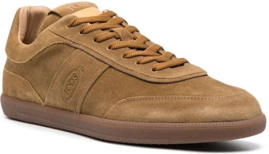 Tod's Tab suede sneakers Brown