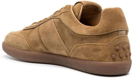 Tod's Tab suede sneakers Brown