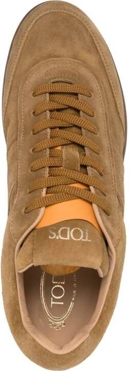 Tod's Tab suede sneakers Brown