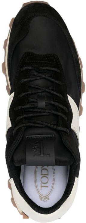 Tod's Allacciata stripe-detail sneakers Black