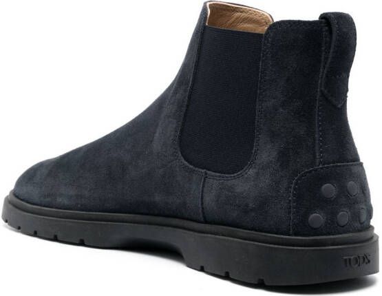 Tod's Tronchetto suede boots Blue