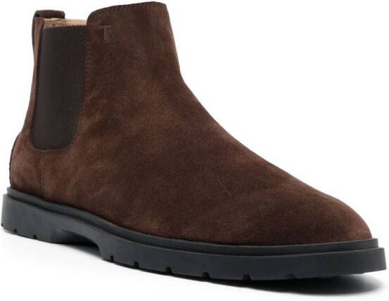 Tod's Tronchetto suede boots Brown