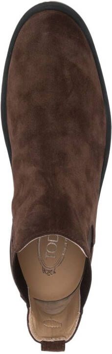 Tod's Tronchetto suede boots Brown