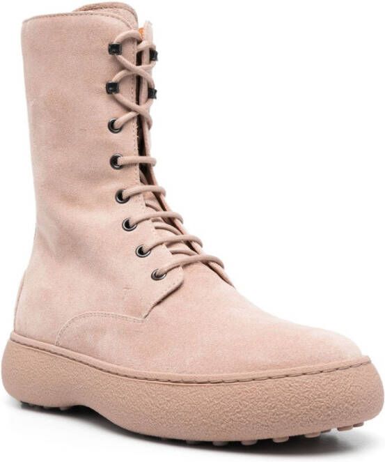 Tod's W. G. lace-up ankle boots Neutrals