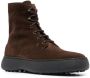 Tod's W.G. lace-up leather boots Brown - Thumbnail 2