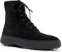 Tod's W.G. lace-up suede boots Black - Thumbnail 2