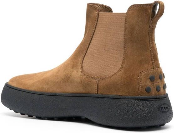 Tod's W.G. suede chelsea boots Brown