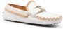 Tod's whipstitch buckled leather loafers White - Thumbnail 2