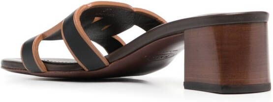 Tod's woven leather mules Black