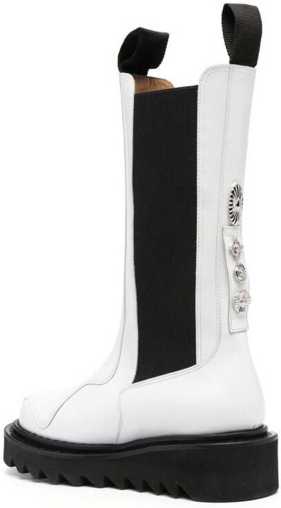 Toga Pulla AJ1121 50mm chunky boots White