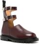 Toga Pulla buckle leather ankle boots Brown - Thumbnail 2
