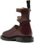 Toga Pulla buckle leather ankle boots Brown - Thumbnail 3