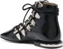 Toga Pulla buckled lace-up leather sandals Black - Thumbnail 3