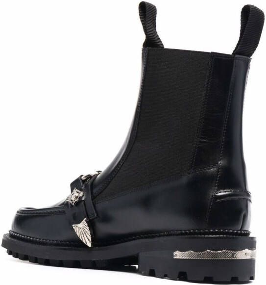 Toga Pulla embellished leather boots Black