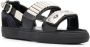 Toga Pulla embossed strap sandals Black - Thumbnail 2