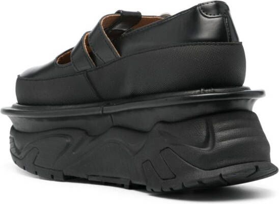 Toga Pulla flatform leather loafers Black