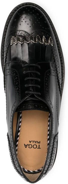 Toga Pulla fringed detail brogues Black