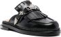 Toga Pulla fringed leather slippers Black - Thumbnail 2