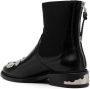 Toga Pulla mix-badge leather ankle boots Black - Thumbnail 3