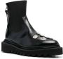 Toga Pulla pointed leather ankle boots Black - Thumbnail 2