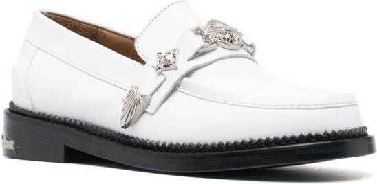 Toga Pulla polished leather loafers White