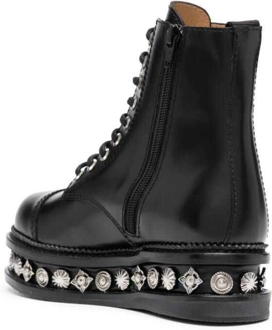 Toga Pulla stud-embellished leather boots Black