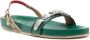 Toga Pulla stud-embellished leather sandals Green - Thumbnail 2