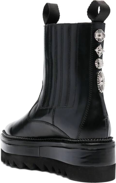 Toga Pulla stud-embellished platform boots Black