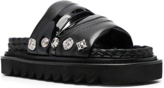 Toga Pulla stud-embellished sandals Black