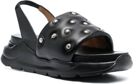 Toga Pulla stud-embellished slingback sandals Black