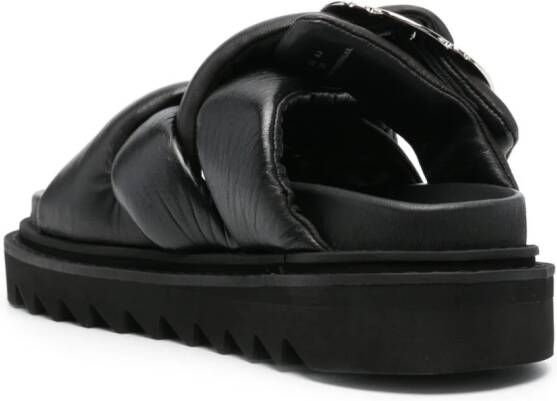Toga Pulla stud-embellishment leather platform sandals Black