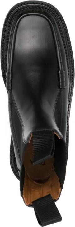 Toga Virilis charm-detail ankle leather boots Black