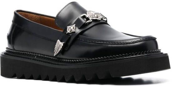 Toga Virilis chunky leather loafers Black