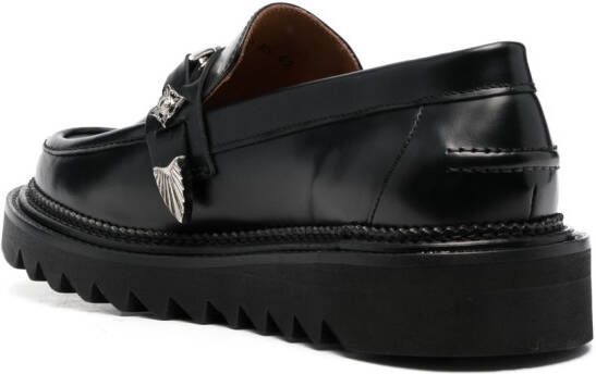 Toga Virilis chunky leather loafers Black