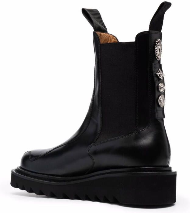 Toga Virilis chunky sole Chelsea boots Black