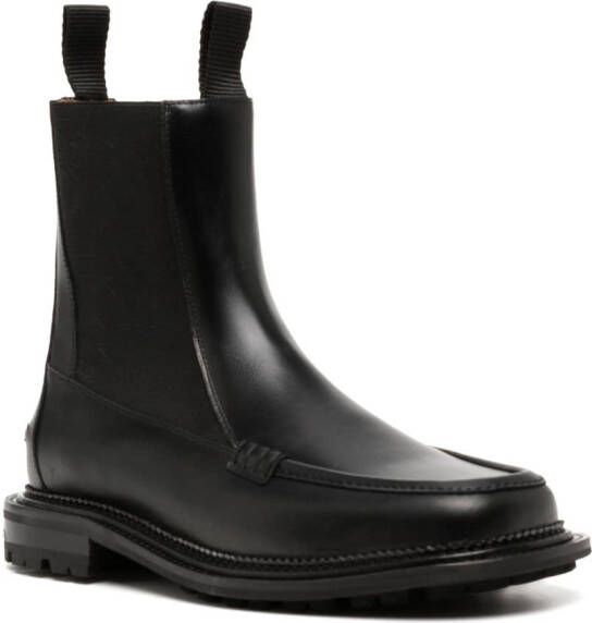 Toga Virilis embellished leather Chelsea boots Black