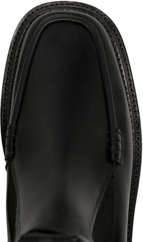 Toga Virilis embellished leather Chelsea boots Black