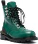 Toga Virilis leather ankle boots Green - Thumbnail 2