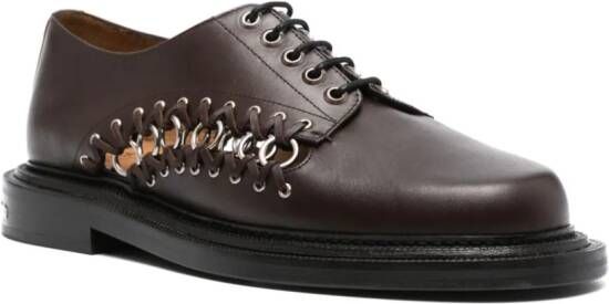Toga Virilis ring-embellished oxford shoes Brown