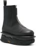 Toga Virilis rivet-detail leather boots Black - Thumbnail 2