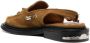 Toga Virilis sling-back leather loafers Brown - Thumbnail 3