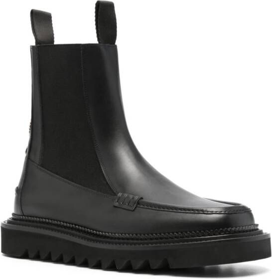 Toga Virilis stud-embellished leather boots Black