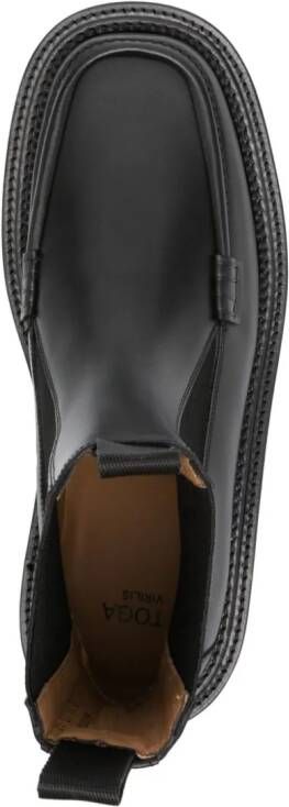 Toga Virilis stud-embellished leather boots Black