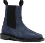Toga Virilis stud-embellished suede ankle boots Blue - Thumbnail 2