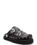 Toga Virilis studded leather slippers Brown - Thumbnail 2