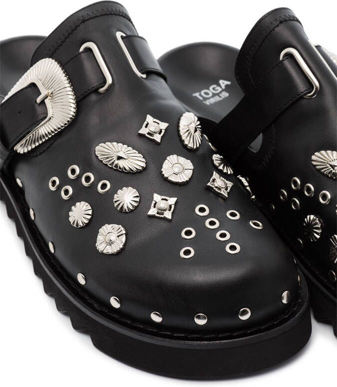 Toga Virilis studded slippers Black