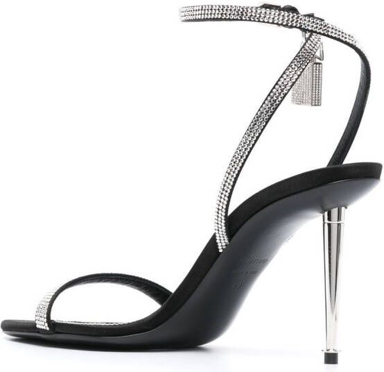 TOM FORD 105mm crystal-embellished sandals Black